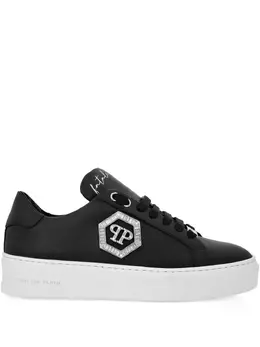 Philipp Plein logo-plaque low-top sneakers 30093694