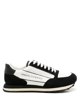 Кроссовки с логотипом и вставками Armani Exchange, белый 15867236 | белый