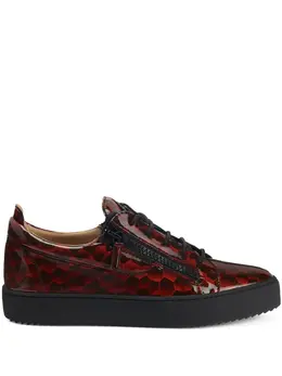 Кеды Frankie с геометричным узором Giuseppe Zanotti, красный 20105133 | красный