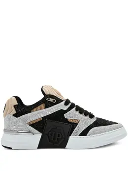 Кроссовки Strass с кристаллами Philipp Plein, черный 21465100 | черный