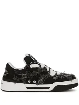 Кроссовки New Roma с бахромой Dolce & Gabbana, черный 20043939 | черный