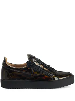 Кеды Frankie с графичным принтом Giuseppe Zanotti, черный 20103726 | черный