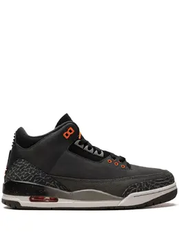 Кроссовки Air 3 Fear (2023) Jordan, черный 20910834 | черный