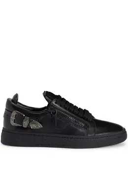 Кожаные кроссовки Giuseppe Zanotti, черный 26792157 | черный