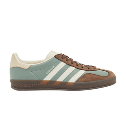 Кроссовки Adidas Gazelle Indoor 'Silver Green Earth Strata', зеленый ih5473 | silver green/cream white/earth strata