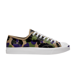 Кроссовки Converse Jack Purcell Low 'Candied Ginger Camo', зеленый 165963c | black/candied ginger/court purple