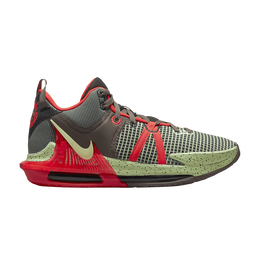 Кроссовки Nike LeBron Witness 7 EP 'Black Crimson Alligator', зеленый dm1122 001 | black/bright crimson/alligator/barely volt