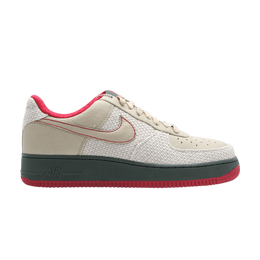 Кроссовки Nike Air Force 1 Premium 'China', коричневый 315180 222 | tweed/tweed-dark army-varsity red
