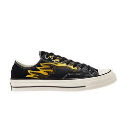 Кроссовки Converse Chuck 70 Low 'Archive Flame Overlay', черный 168701c | black/speed yellow/egret