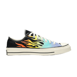 Кроссовки Converse Chuck 70 Low 'Archive Print - Flames', черный 164407c | black/turf orange/egret