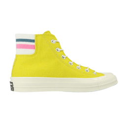 Кроссовки Converse Chuck 70 Retro Stripe High 'Bold Citron', желтый 163366c | bold citron/pink