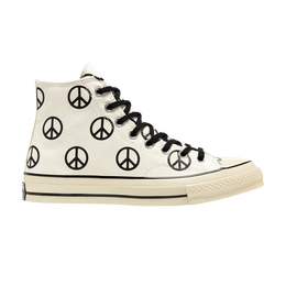 Кроссовки Converse Chuck 70 High 'Unleash Peace - Egret Black', белый 167912c | egret/black/egret