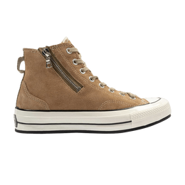 Кроссовки Converse Chuck 70 High 'Riri Zip - Vellum', коричневый 163089c | vellum/egret/black