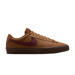 Кеды Nike Zoom Blazer Low Pro GT SB 'Light British Tan Dark Team Red', коричневый dv1226 200 | light british tan/light british tan/gum yellow/dark team red