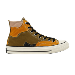 Кроссовки Converse Chuck 70 High 'Hacked Archive - Dark Moss Black', коричневый 168905c | dark moss/black/egret