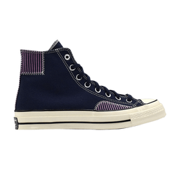 Кроссовки Converse Chuck 70 High 'Nautical Prep - Obsidian', синий 167072c | obsidian/peony pink/egret