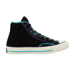 Кроссовки Converse Chuck 70 High 'Retro Sherpa', черный 169784c | black/court purple/egret