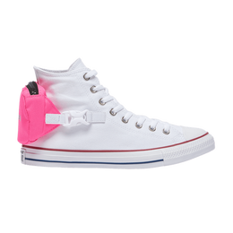 Кроссовки Converse Chuck Taylor All Star Buckle Up High 'Neo Pink', белый 168263c | white/neo pink/white
