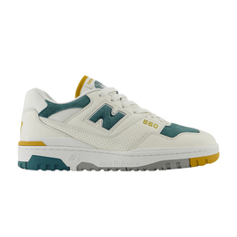 Кроссовки New Balance 550 'Suede Toe Pack - Green Mustard', белый bb550vra