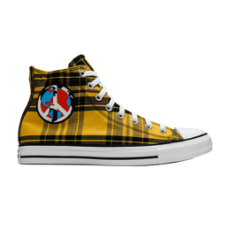 Кроссовки Converse Chuck Taylor All Star High 'Plaid Pack - World Peace', желтый 167412f | yellow/white/black