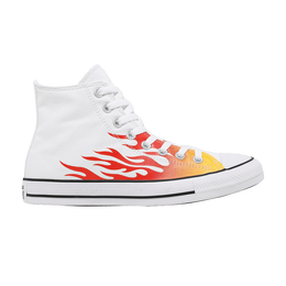 Кроссовки Converse Chuck Taylor All Star High 'Archive Print - White Flame', белый 166257f | white/enamel red/fresh yellow