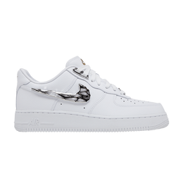 Кроссовки Nike Air Force 1 '07 Premium 'Molten Metal Swoosh Pack - Chrome', белый fv3616 101 | white/black/white/white