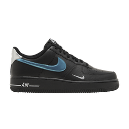 Кроссовки Nike Air Force 1 '07 'Black Blue Lightning', черный fd0654 001 | black/wolf grey/metallic silver