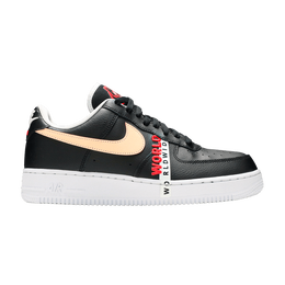 Кроссовки Nike Air Force 1 Low 'Worldwide Pack - Black Crimson', черный ck6924 001 | black/flash crimson/white