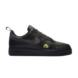 Кроссовки Nike Air Force 1 LV8 Low Utility 'Black Volt', черный cv3039 002 | black/light smoke grey/volt/black