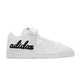 Кроссовки Adidas atmos x Forum Low 'White Black', белый gz7014 | footwear white/footwear white/screaming pink