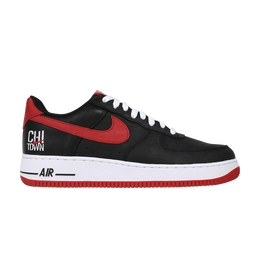 Кроссовки Nike Air Force 1 Low Retro 'Chi-Town', черный 845053 001 | black/varsity red-white
