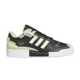 Кроссовки Adidas Forum Exhibit Low 'Black Almost Lime', черный gz0936 | core black/almost lime/magic lime