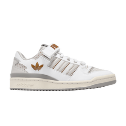 Кроссовки Adidas Forum Low 'White Grey Embroidered', белый ie0477 | cloud white/grey one/mesa