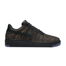 Кроссовки Nike Air Force 1 Ultra Flyknit Low 'Multi-Color, черный 817419 001 | black/black-bright crimson-court purple