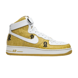 Кроссовки Nike Air Force 1 Lux Hi '07 'Players', золотой 315185 711 | metallic gold/white