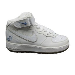 Кроссовки Nike Air Force 1 Mid, белый 306340 112 | white/white-university blue