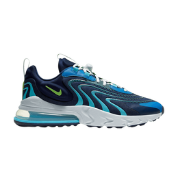 Кроссовки Nike Air Max 270 React ENG 'Blackened Blue', синий cj0579 400 | blackened blue/pure platinum/team royal/green strike