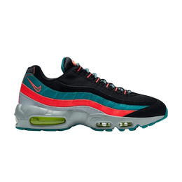 Кроссовки Nike Air Max 95 Essential 'Emerald Grey', серый 749766 002 | black/wolf grey-radiant emerald