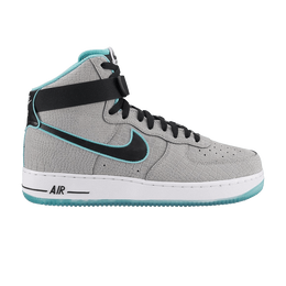 Кроссовки Nike Air Force 1 Hi Comfort Premium, серый 555107 002 | reflective silver/black-gamma blue
