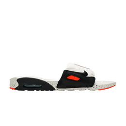 Кроссовки Nike Air Max 90 Slide 'White Turf Orange Speckled', белый bq4635 102 | white/turf orange/aquamarine/black