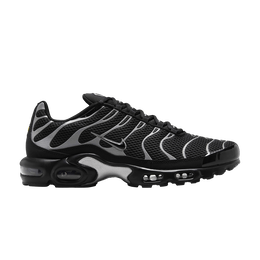 Кроссовки Nike Air Max Plus Premium 'Black Metallic Silver', черный hq3029 001 | black/black/metallic silver