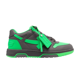 Кроссовки Off-White Off-White Out of Office 'Black Green Fluo', серый omia189s23lea001 1070 | black/green fluo