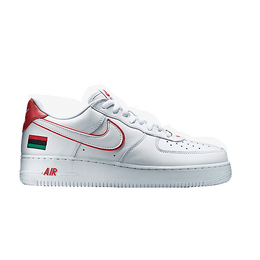 Кроссовки Nike Air Force 1 Retro 'BHM', белый 739389 100 | white/university red/white