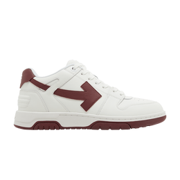 Кроссовки Off-White Off-White Out of Office 'White Burgundy', белый omia189s23lea001 0127 | white/burgundy