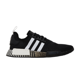Кроссовки Adidas NMD_R1 'Glitch - Black White', черный fv3649 | core black/cloud white/core black