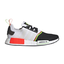 Кроссовки Adidas NMD_R1 'White Solar Green', белый fy2425 | cloud white/core black/solar green