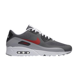 Кроссовки Nike Air Max 90 Ultra 'Dark Grey Gym Red', серый 819474 006 | dark grey/gym red/wolf grey