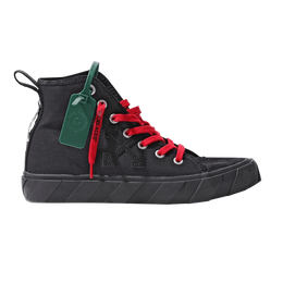 Кроссовки Off-White Off-White Vulc Sneaker Mid 'Black Red', черный omia119s22lea001 1010 | black/black