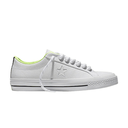 Кроссовки Converse One Star Shield Canvas Low 'White Volt', белый 153704c | white/white/volt