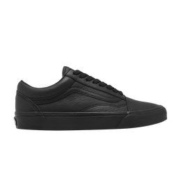 Кроссовки Vans Old Skool Leather 'Triple Black', черный vn0003z6l3a | black/black